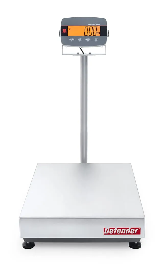 OHAUS Defender 3000 - i-D33 Bench Scale D33P150B1X2 300lb x 0.1lb (0.05lb), NTEP 30685193