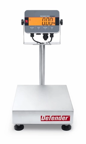 OHAUS Defender� 3000 Washdown - i-D33 Bench Scale D33XW15C1R6 30lb x 0.01lb (0.005lb), NTEP 30685180
