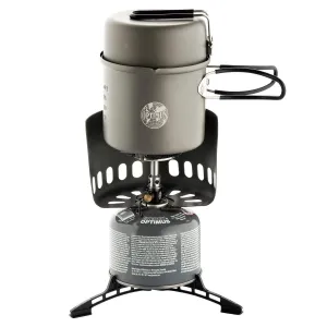Optimus Elektra FE camping cooking system outdoor cook burner windshield stove