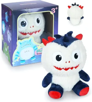 Original Monster Plush Toys 6 Horns Big Eyes Quirky Stuffed Animals Cute Fluffy Soft Toy for Boy Girl Adult Birthday Children's Day Gift Home Holiday Decoration Rabbit Hair Plush Toy