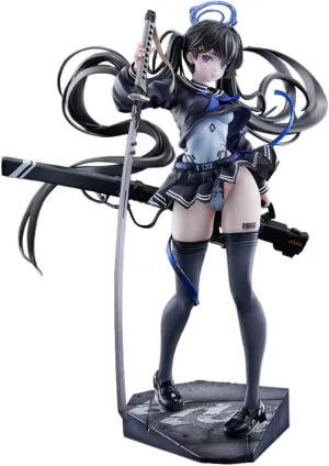 Original Painting Figure Colors:Blue Action Figure, 23cm Fighting Pose School Uniform Style Girls Figure Statue PVC Handmade Collectible Decoration