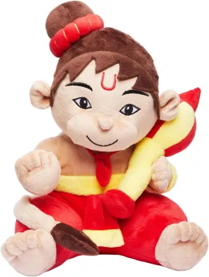 Panda's Box Mantra Chanting Musical Baby Hanuman Plush Toy | Best Gift for Kids