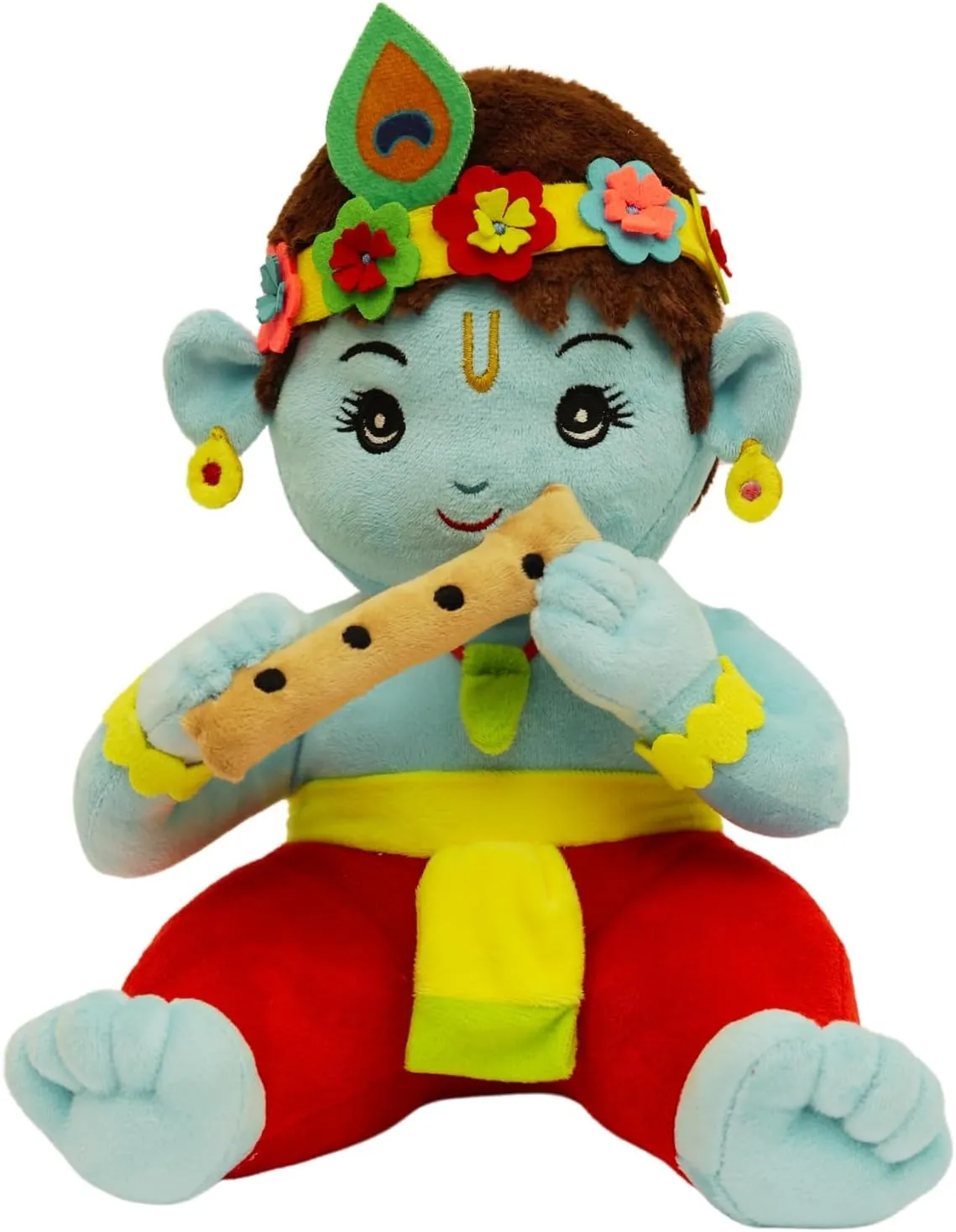 Panda's Box Mantra Chanting Musical Baby Krishna Plush Toy | Best Gift for Kids