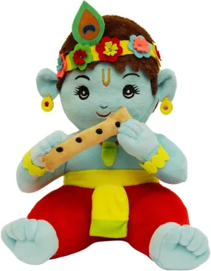 Panda's Box Mantra Chanting Musical Baby Krishna Plush Toy | Best Gift for Kids