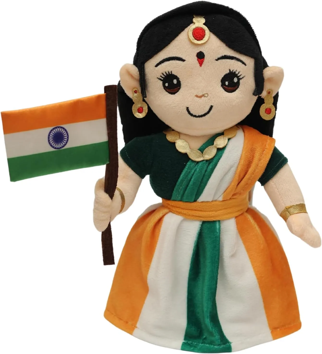 Panda's Box Musical Bharat MATA (Medium - 30 cms) | Musical Soft Plush Toy | Best Gift for Infants, Toddlers & Babies