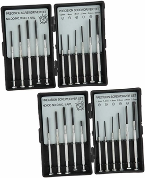 PartyKindom 2 Sets Mini Screwdriver Precision Screwdriver Watch Repair Tool Sturdy Metal Comfortable Grip