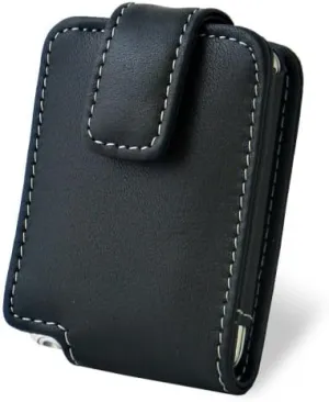Pdair Leather CASE FOR IPOD NANO (3rd Gen) with Neck Strap Sleeve Type (Black) palcipdn3ns/BL Parent blk