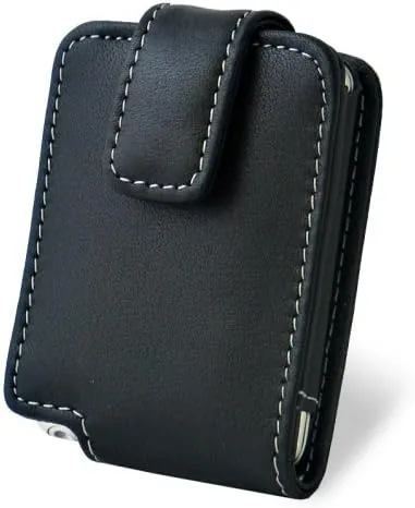 Pdair Leather CASE FOR IPOD NANO (3rd Gen) with Neck Strap Sleeve Type (Black) palcipdn3ns/BL Parent blk