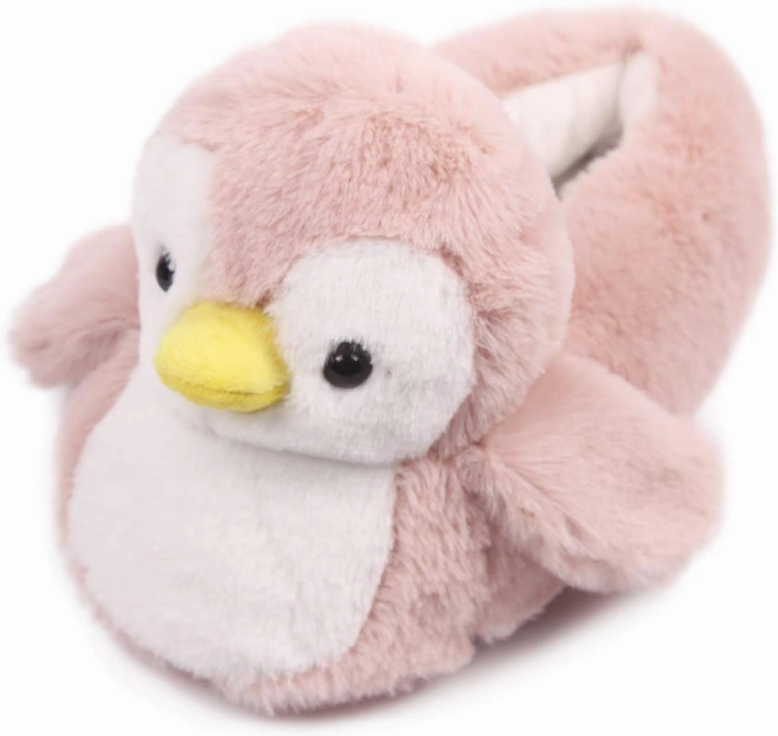 Penguin Cute Women Slippers Funny Animal Slippers Novelty Plush Slippers Fluffy Fuzzy Winter Warm Bedroom House Shoes Cartoon Slippers for Women Men Teen Girls