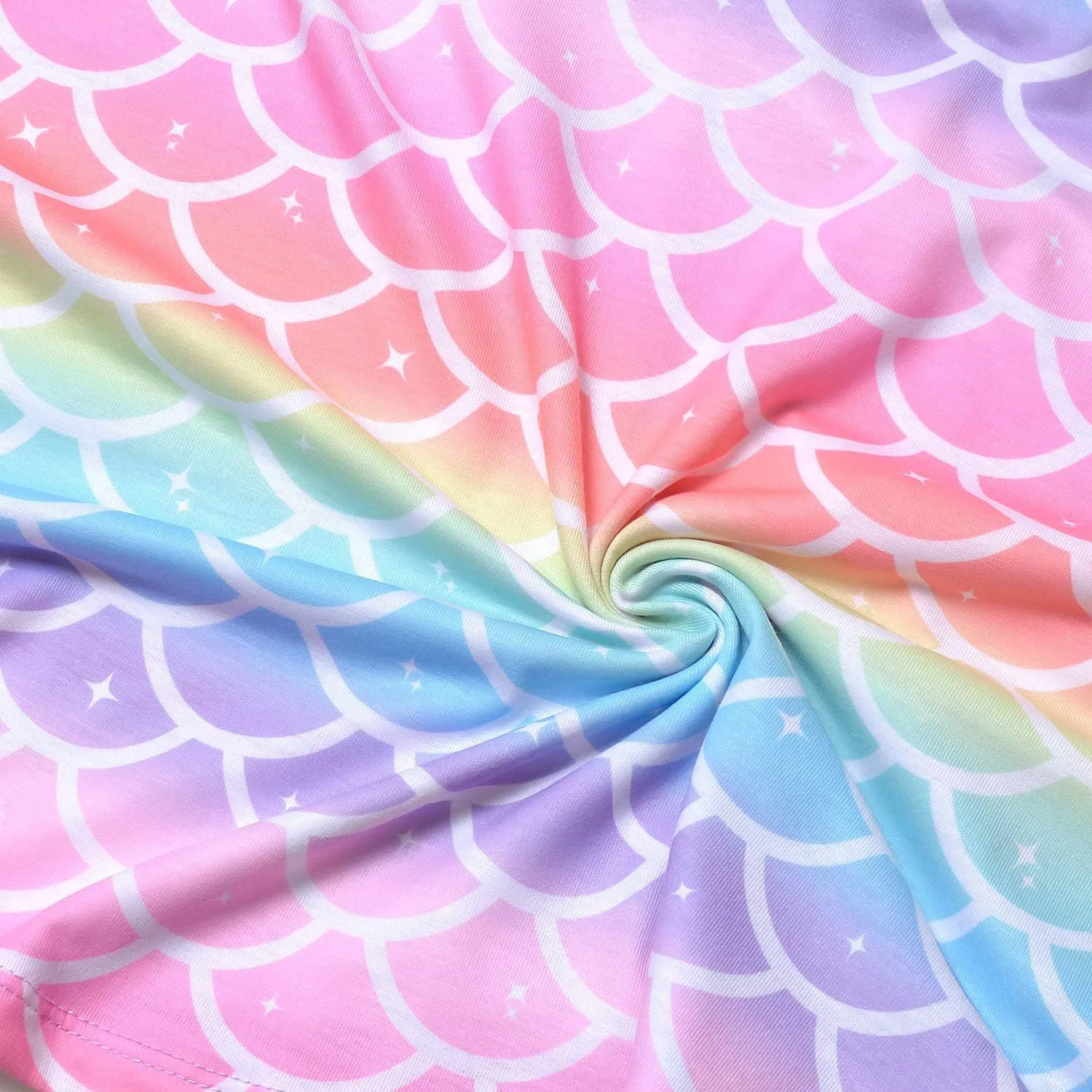 Perfashion Matching Girls&Dolls Sleeveless/Long Sleeve A-Line Dresses Unicorn Festival Skirts