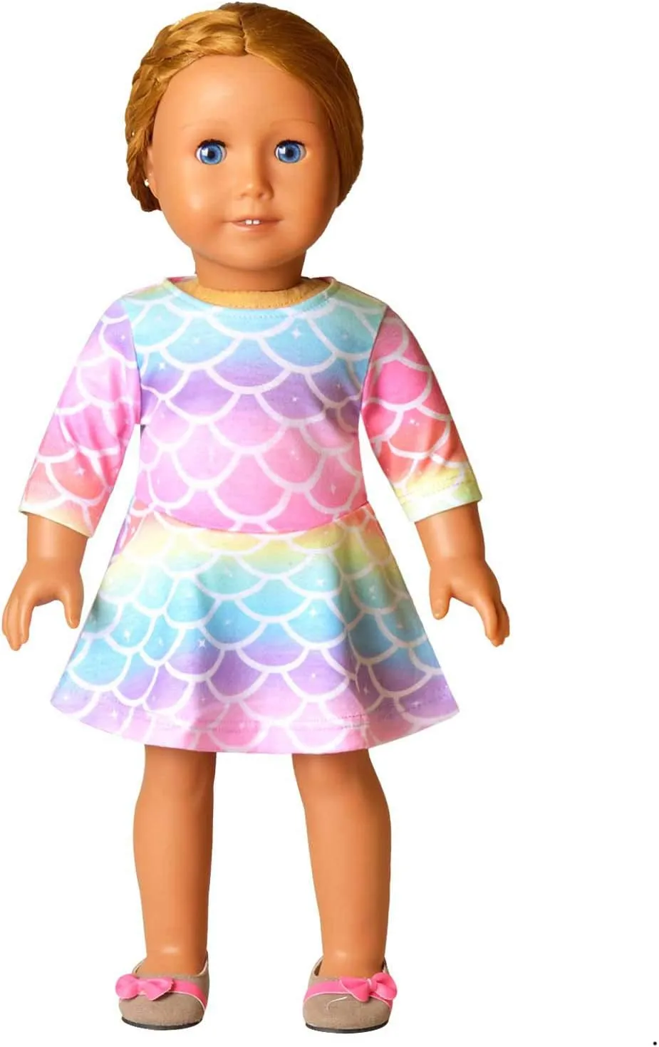 Perfashion Matching Girls&Dolls Sleeveless/Long Sleeve A-Line Dresses Unicorn Festival Skirts