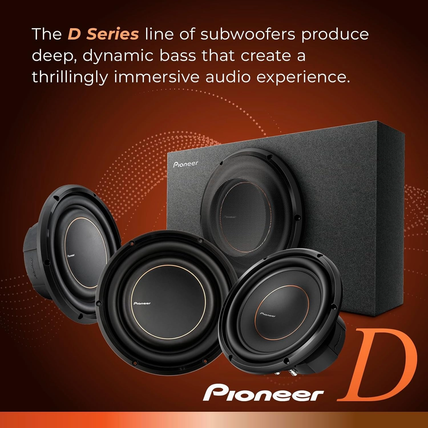 Pioneer TS-D10LS2 - Powerful 10-inch Shallow Subwoofer, 1300 Watts Peak PowerSingle 2 Ohms Voice Coil and Compact Design for Deep Bass