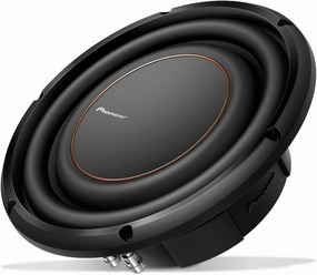 Pioneer TS-D10LS2 - Powerful 10-inch Shallow Subwoofer, 1300 Watts Peak PowerSingle 2 Ohms Voice Coil and Compact Design for Deep Bass