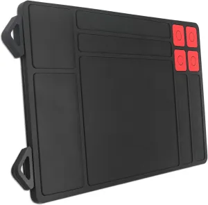 Pistol Gun Cleaning Mat, Premium Magnetic Gun Cleaning Pad, Protective Workbench Matt, Anti-Slip Thick Rubber Handgun Mats for Pistol Cleaning (15.6"x 9.8")