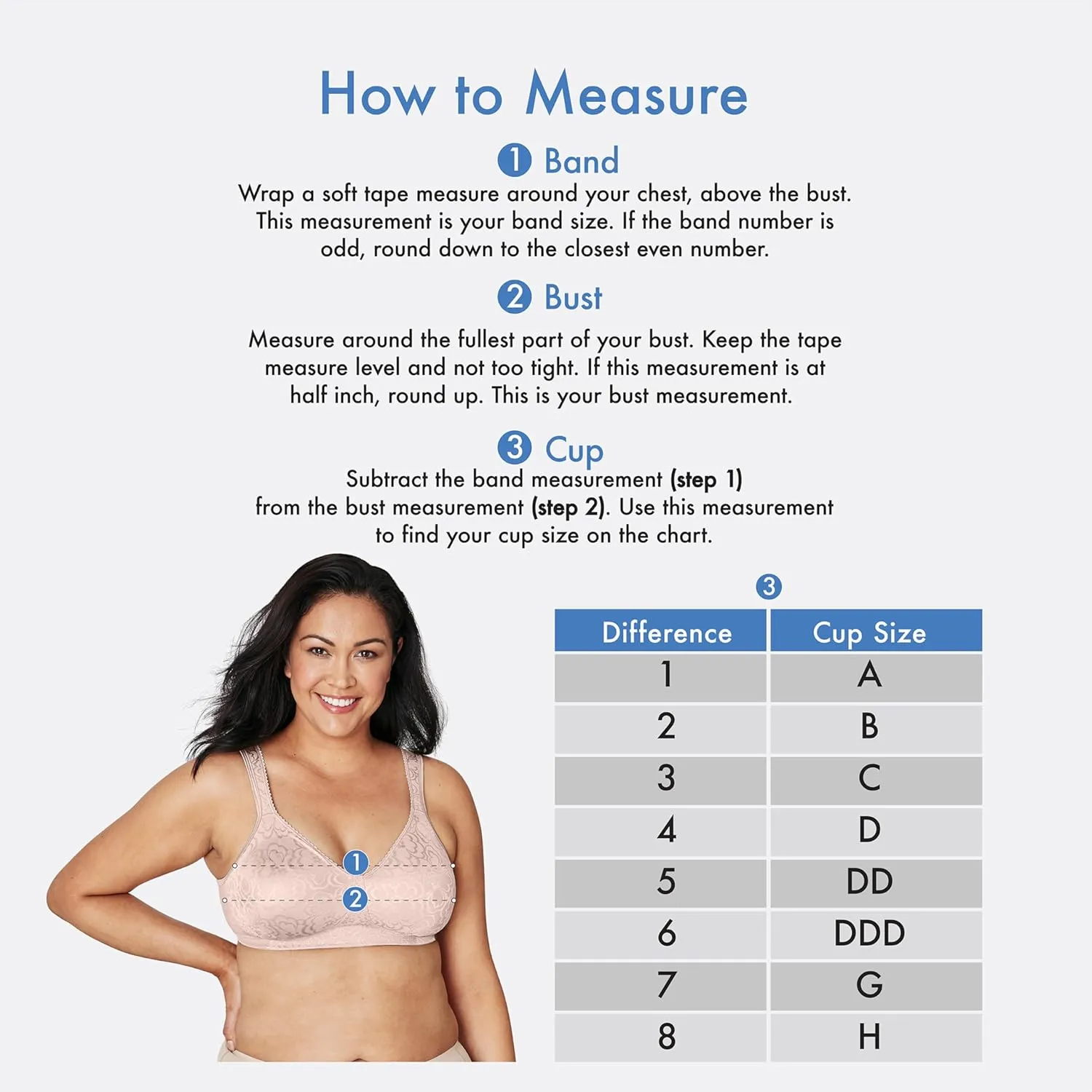 Playtex Women's Wireless Bra, 18 Hour Plus-Size T-Shirt Bras Available, Smoothing, Full Coverage, 4803, Single or 2-Pack