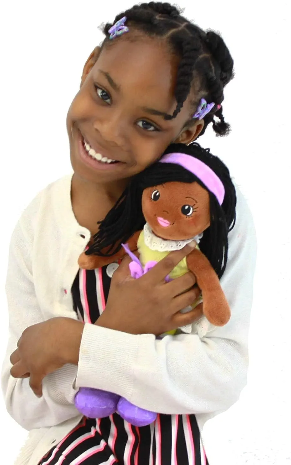 Playtime by Eimmie 14" Soft Baby Doll for Girls (Kaylie) - Plush Rag Doll for Toddlers & Infants, Washable Stuffed Toy with Sensory Fabric Body - Great for Baby Showers, Birthdays & Special Occasions