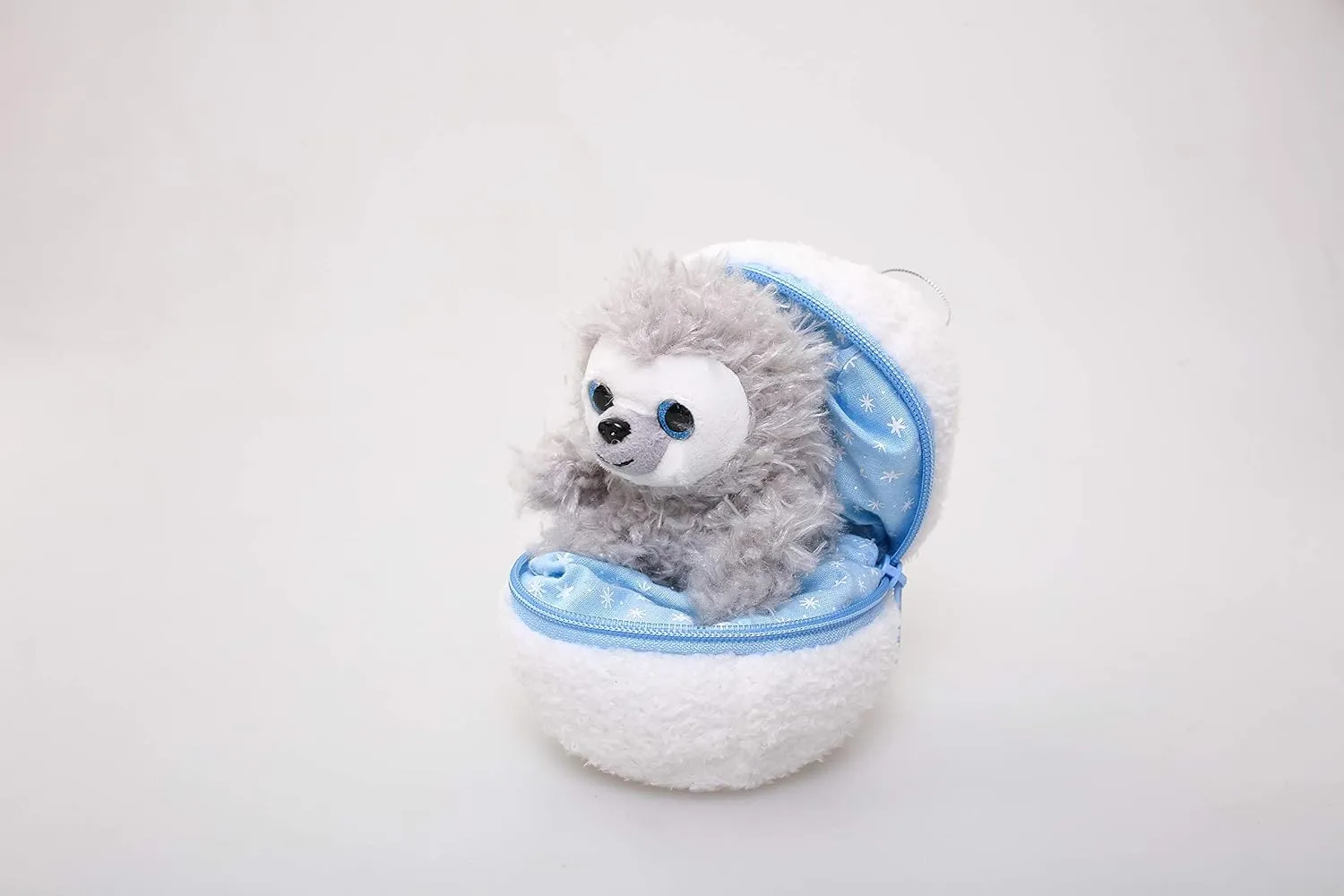 Plushland Snowball Stuffed Zip up Animal – Sloth – Cute Plush Animals Assortment – Wonderful Soft Toy for Families and Friends