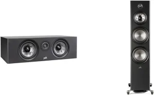 Polk Audio Reserve R400 Center Speaker, R700 Tower Speakers, 1" Tweeters, Dual 4" & 6.5" Woofers, Hi-Res Certified Home Theater Audio System