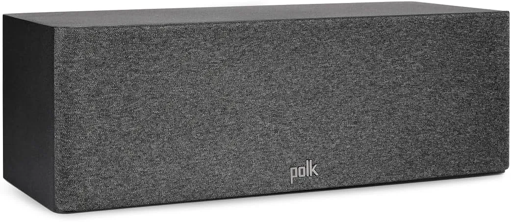 Polk Audio Reserve Series R300 Compact Center Channel Loudspeaker for Dynamic, Detailed Audio, 1" Pinnacle Ring Tweeter & Dual 5.25" Turbine Cone Woofers, Hi-Res Certified, Wall Mountable, Black