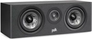 Polk Audio Reserve Series R300 Compact Center Channel Loudspeaker for Dynamic, Detailed Audio, 1" Pinnacle Ring Tweeter & Dual 5.25" Turbine Cone Woofers, Hi-Res Certified, Wall Mountable, Black