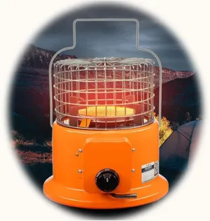 Portable Camping Heater Compact Space Heater for Tents Mobile Butane Heater for Outdoor Fishing Caravan Hiking Stove - Orange - Safe