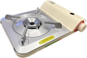 Portable Outdoor Cooking Stove – Lightweight Design, Easy to Carry, Quick Setup, Fuel Efficient, Durable Materials, Ideal for Backpackers and Camping Trips (White)