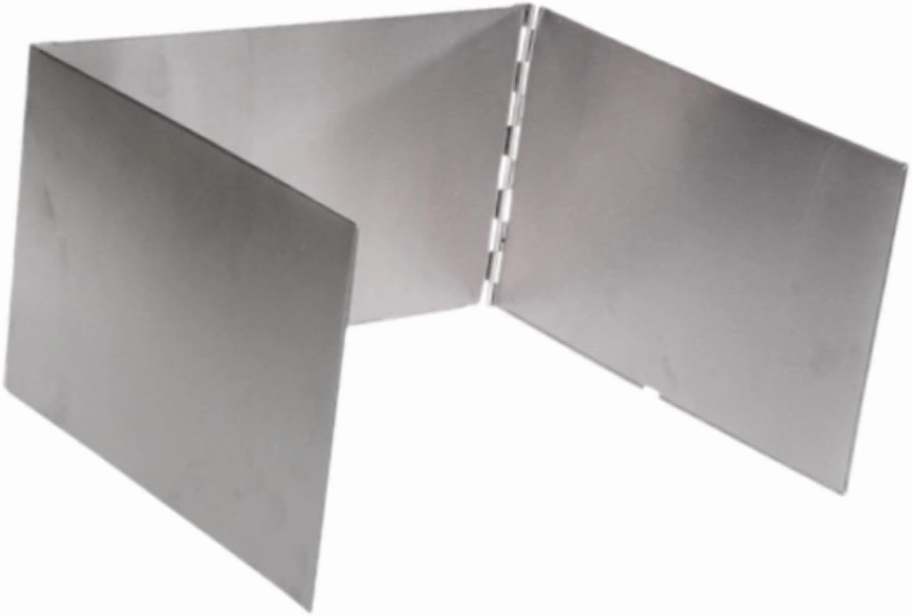 Portable Camping Stoves Windscreen Foldable Stainless Steel Wind Shield for Outdoor Cooking Backpacking Picnic