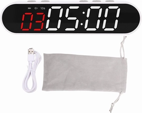 Portable Gym Timer Clock Workout Interval Timer with Powerful Battery Fitness Digital Timer for Home Garage Boxing
