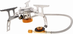 Portable Outdoor Camping Stove Foldable Stainless Steel Burner for Bbq Compact Design for Hiking and Camping Detachable and for Outdoor