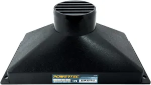 POWERTEC 70169 Mini Gulp Dust Hood Collector with 4" ID Port - ABS Plastic Fitting for Woodworking Dust Collection Hose