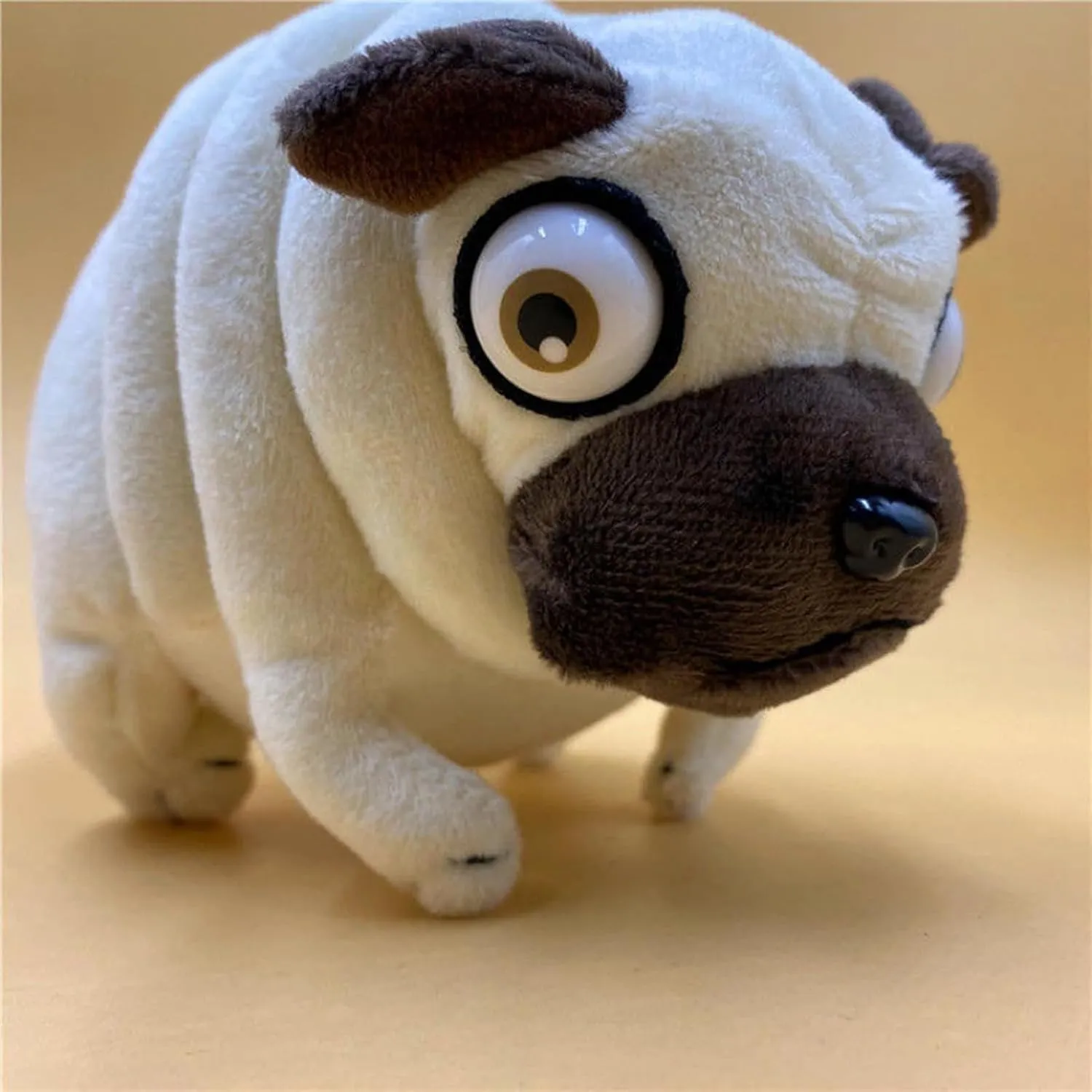 Pug Plush Toy 16" Hilarious Stuffed Animal - Funny Ugly Cute Weirdo Plushies for Kids Boys Adults - Valentines Birthdays Gift