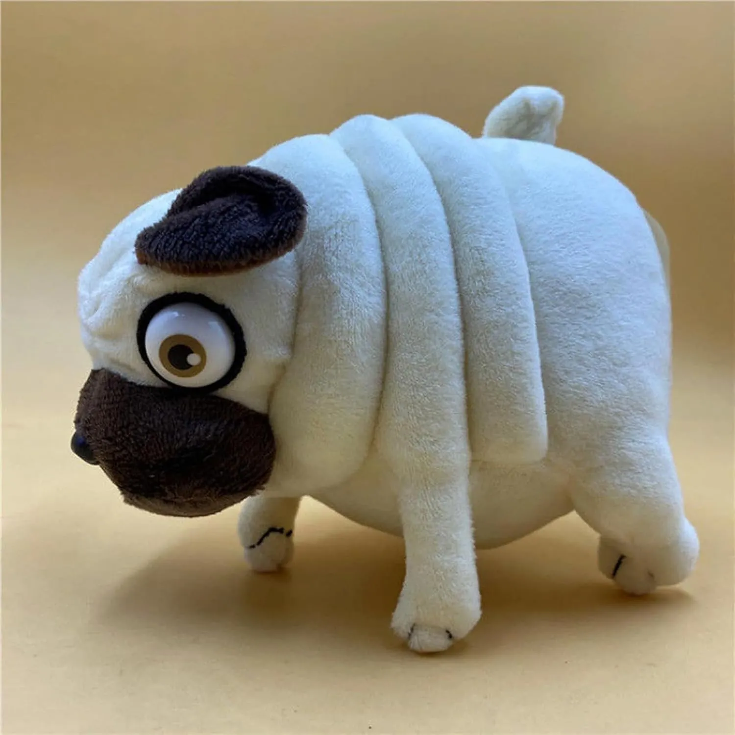 Pug Plush Toy 16" Hilarious Stuffed Animal - Funny Ugly Cute Weirdo Plushies for Kids Boys Adults - Valentines Birthdays Gift