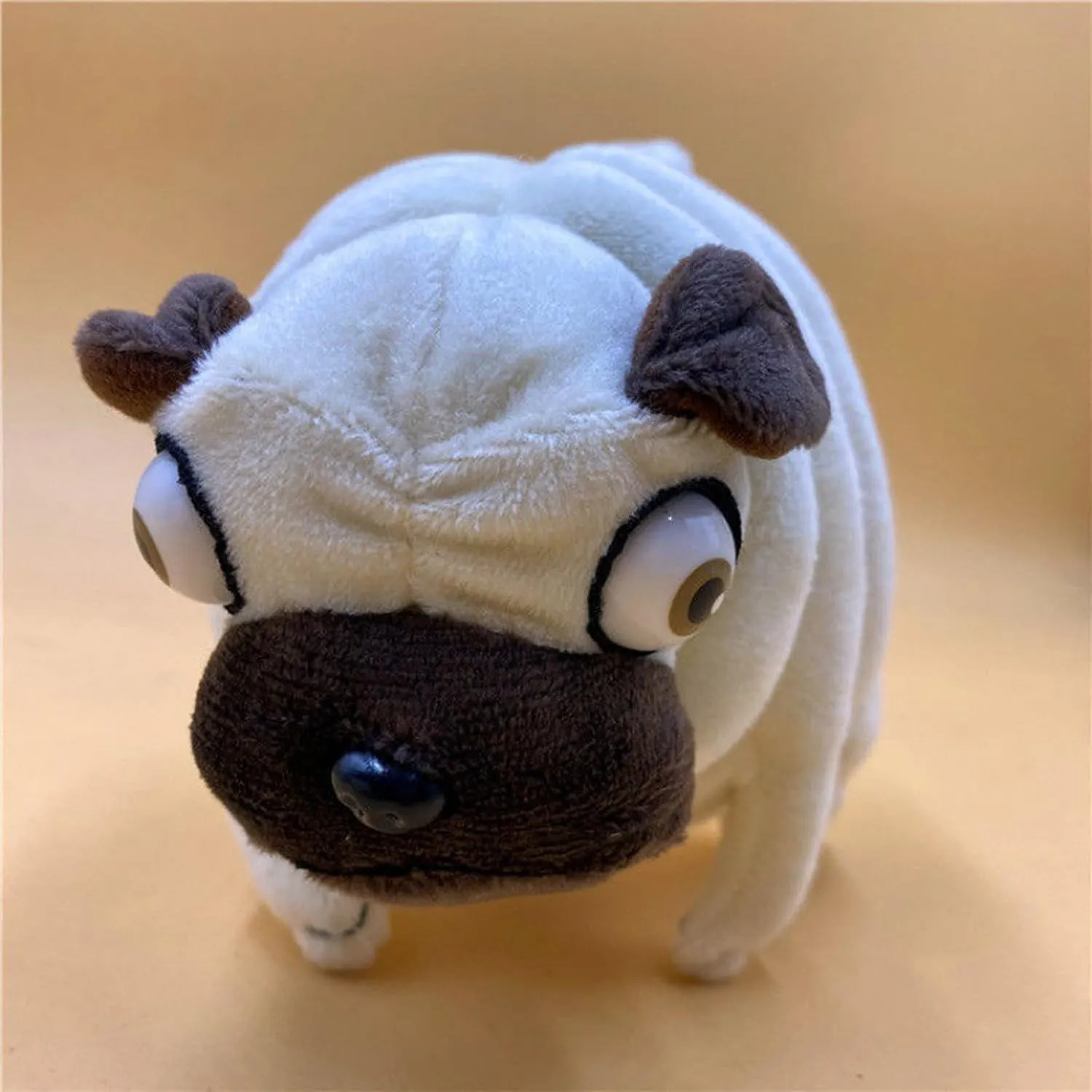 Pug Plush Toy 16" Hilarious Stuffed Animal - Funny Ugly Cute Weirdo Plushies for Kids Boys Adults - Valentines Birthdays Gift