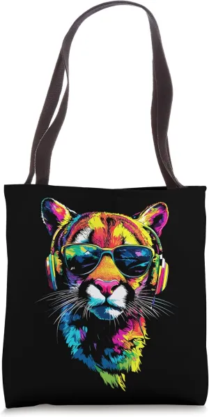 Puma Big Cat Mountain Lion Cougars Pumas Panther Cute Cougar Tote Bag