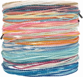 Pura Vida Bracelets Pack Friendship Bracelet Pack - Set of 10 Stackable Bracelets for Women, Handmade Bracelets & Cute Bracelets, Beach Accessoriess - 10 String Bracelets