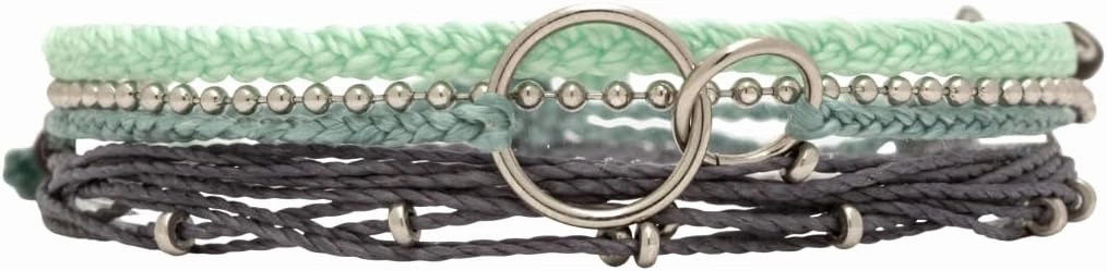 Pura Vida Bracelets Pack Salty Circle Style Pack - 3-Piece Boho Bracelet Stack