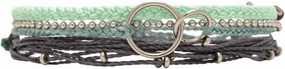 Pura Vida Bracelets Pack Salty Circle Style Pack - 3-Piece Boho Bracelet Stack