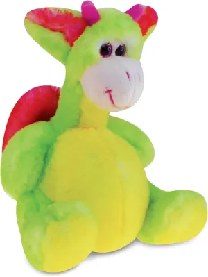 Puzzled DolliBu Plush Dragon Stuffed Animal - Soft Plush Huggable Green Dragon, Adorable Dragon Plush Toy, Cute Fantasy Creature Cuddle Gifts for Kids & Adults - 8 Inch