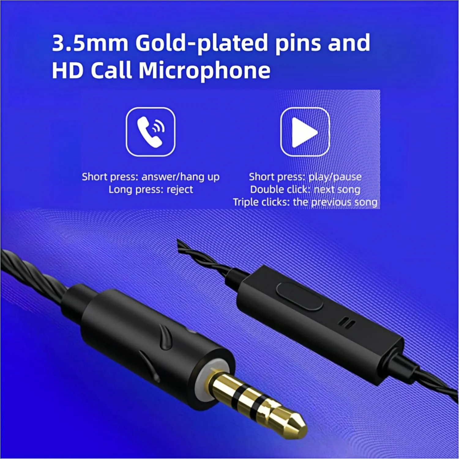 QKZ ZXT in-Ear Monitors,IEM Gaming Earbuds,HiFi Stereo Wired Headphones with Detachable Cable for Musician Singer(Transparent)