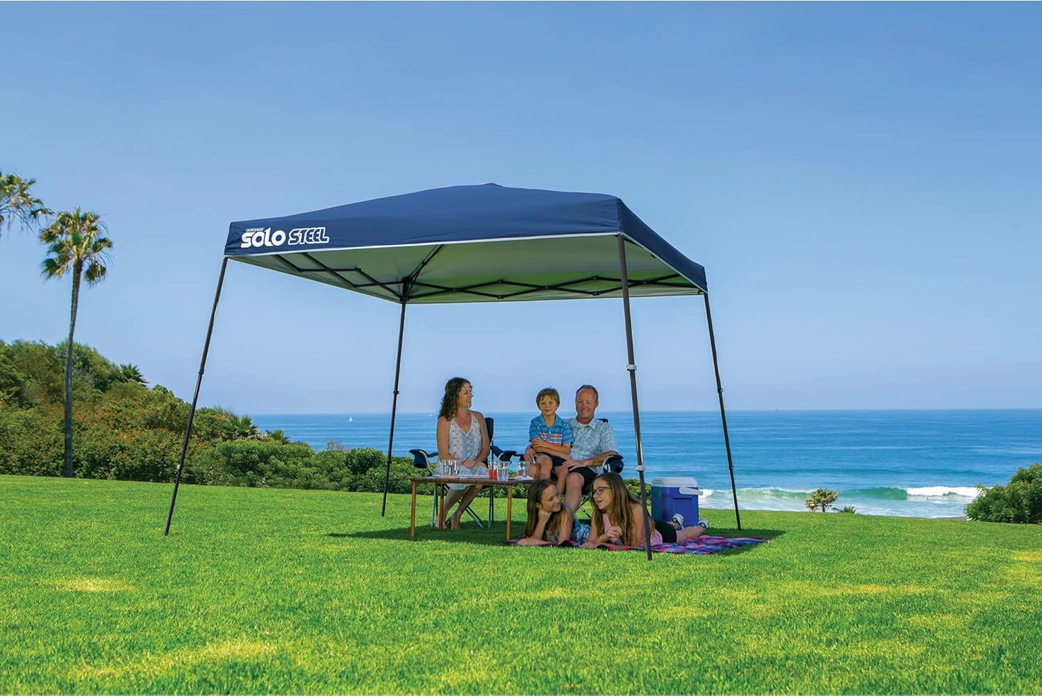 Quik Shade Solo Steel 72 Compact Instant Canopy, Blue (165710)