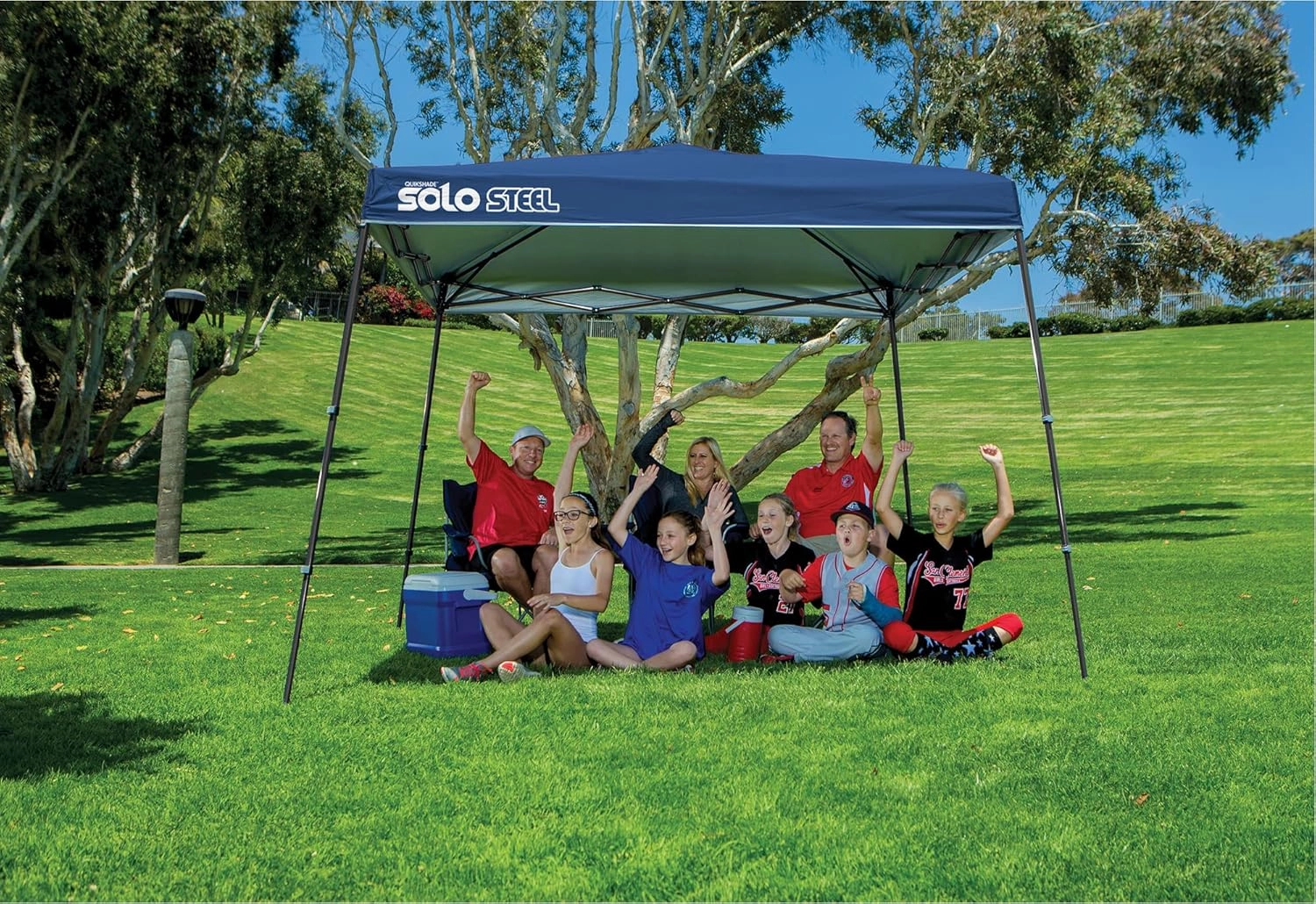 Quik Shade Solo Steel 72 Compact Instant Canopy, Blue (165710)