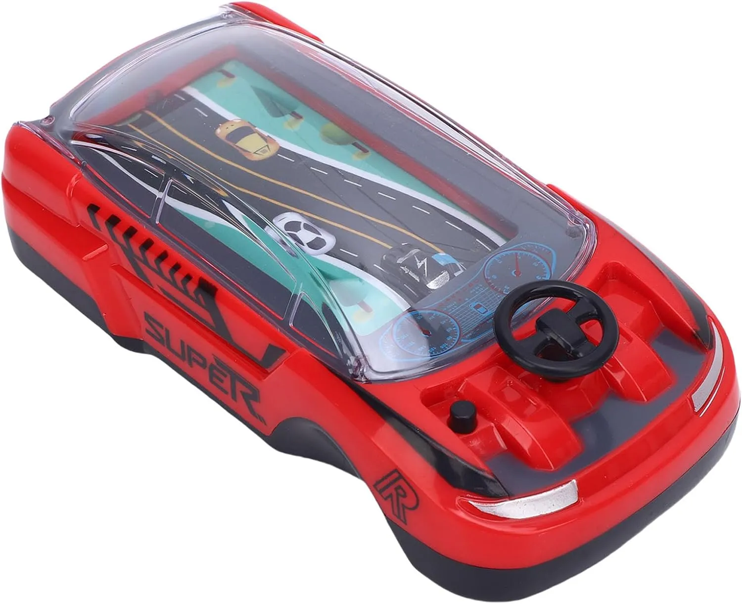 Racing Adventure Car Steering Wheel Toy Driving Games Racing Car Game Console Kids Parent Child Dual Player Mode Interaction Wheel Toy for Toddlers Two Player Interactive
