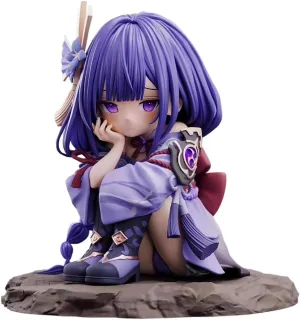 Raiden Shogun Figure Cute Anime Girl Figures 12cm Anime Figurine Raiden Ei Action Figure Statue Collectibles Desktop Ornament Gift for Fans