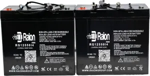 Raion Power RG12550I4 12V 55Ah Replacement Electric Wheelchair Scooter Battery for Golden Technology GA 541-2 Pack