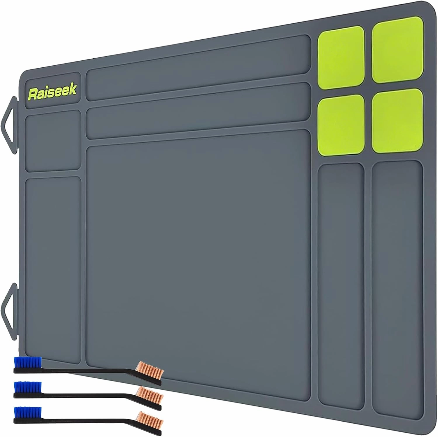 Raiseek Cleaning Mat, Pistol Gun Maintenance Mat,Anti-Slip Rubberized Repair Mat 15.9" x 9.8"