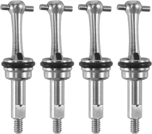 RC Car Accessories Compatible with Wltoys K969 K979 K989 P929 1/28 RC Car Upgrade Parts 4Pcs 2mm Extended Metal CVD for Universal Joint Shaft Transmission