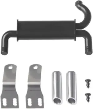 RC Car Parts Compatible with TRX4 for Axial for SCX10 90046 D90 1:10 for Rock Crawler Decoration Parts RC Car Metal EXhause Exhaust Pipe Tailpipe