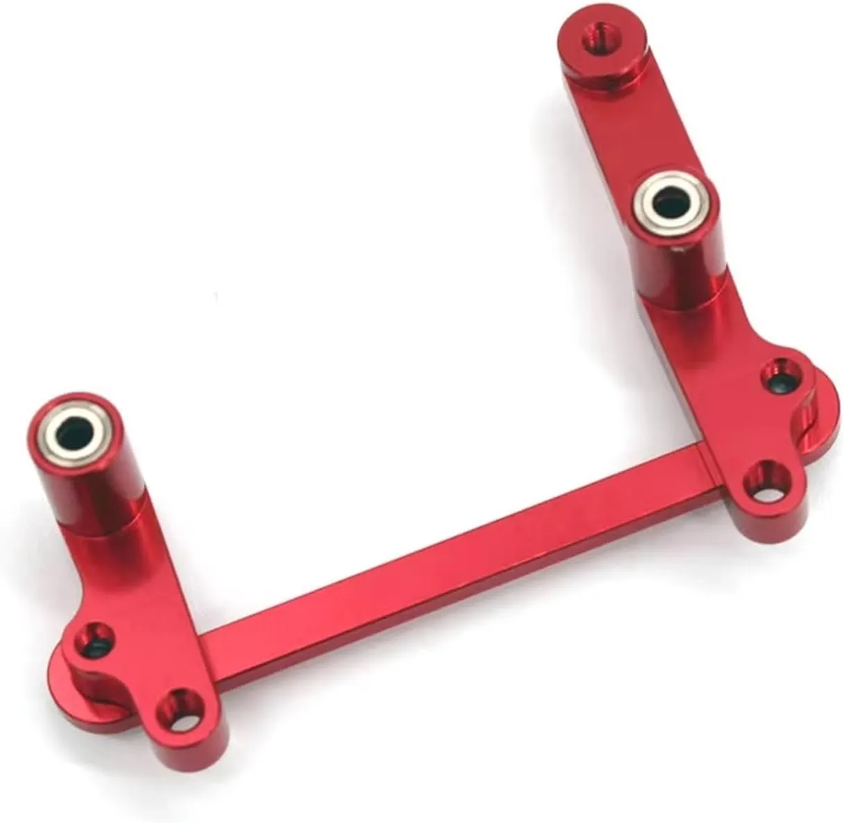 RC Car Parts for WLtoys 124008 124010 RC 1/12 Metal Upgrade Parts Steering Assembly Parts Remote Control Cars Decoration Replacement RC Car Accessories(Red)