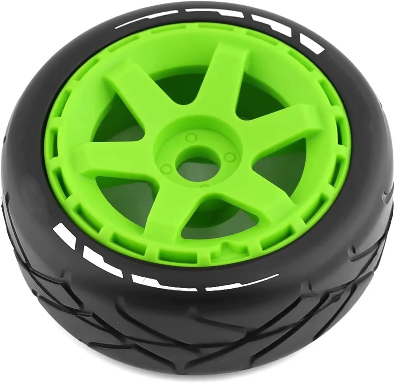 Rc Car Wheel Rim Tire Compatible with ARRMA for Redcat for Team for Losi for Kyosho for HPI for Hobao 1/8 RC Off-Road for Buggy 103mm Tires Wheel 17mm Hex(Green)