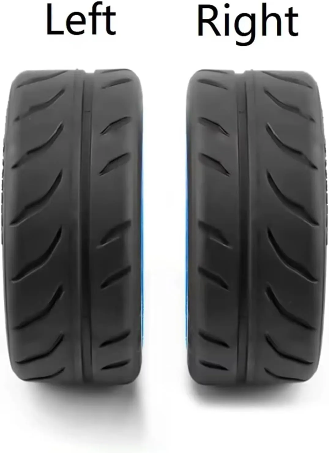Rc Car Wheel Rim Tire Compatible with Infraction for Limitless for Felony for Arrma 1/7 RC Car Parts 4pcs 5-Spoke 100x42mm 42/100 Tire Tyre 17mm Wheel Hex(Black)